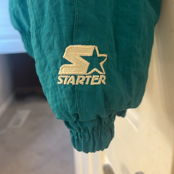 Vintage Starter Mens Miami Dolphins NFL Pro Line Puffer Jacket 90's Size XXL - Picture 8 of 14